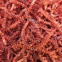 10 lb Crinkle Cut Paper Shreds Eco-Spring Fill, Filler for Packing Gift Baskets and Boxes~Box of 10 LB ~ Orange - Good Value Natural Paper Shred Filler