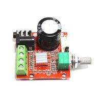 Megmoki PAM8610 Mini Stereo AMP Audio Amplify Board Digital Portable Ampli Module 10W+10W Dual Channel Amplifier Class-D 12V DC
