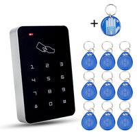 OBO HANDS RFID Standalone Keypad Access Control Card Reader with Digital Keypad+10 EM4100 tags for Home/Apartment/Factory Secure System (T22)