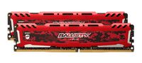 Crucial Ballistix Sport LT 3000 MHz DDR4 DRAM Desktop Gaming Memory Kit 16GB (8GBx2) CL15 BLS2K8G4D30AESEK (Red)