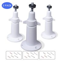 Camera Metal Mount for Arlo, Arlo Pro, Arlo Pro 2, Arlo Pro 3 - Adjustable Indoor/Outdoor Wall/Ceiling Mount Compatible with Various Security CCTV Cam Video Models -by Dalebox (3 Pack, White)