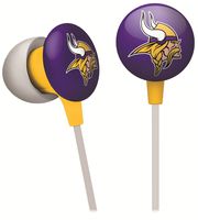 iHip NFF10200MIV NFL Minnesota Vikings Mini Ear Buds, Purple/Yellow