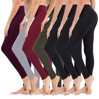 SYRINX High Waisted Leggings for Women - Soft Athletic Tummy Control Pants for Running Yoga Workout