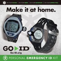 GO ID Emergency Medical ID Kit (Medium, Green Stainless)