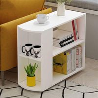 Rolling Side Table and End Table with Wheels and Storage Space,Unine 3 Tier Bedside Wooden Mobile Sofa Snack Coffee Tray Desk,Nightstand Stand Cart for Living Room Bedroom Small Spaces