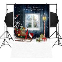 Sunshinehomely-Decor Christmas Backdrops Winter Theme Vinyl Backdrop 3x5ft Photography Background for Christmas and New Year Party (D)