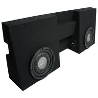 Compatible with 2005-2015 Toyota Tacoma Double Cab Truck Harmony F104 Dual 10" Sub Box Enclosure