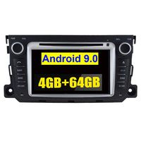 Autosion Android 9.0 Car DVD GPS Stereo Head Unit Navigation 64GB Radio 4GB Ram for Smart Fortwo II W451 2011 2012 2013 2014 Bluetooth WiFi Steering Wheel Control