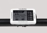 LEZYNE Mega XL GPS Bike Computer, Metallic White