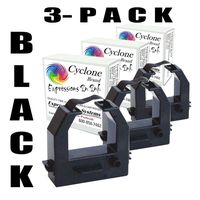 CYCLONE 3-Pack, Amano BX1500, MRX-35 Ink Ribbon Cartridge, Black, 826-0100