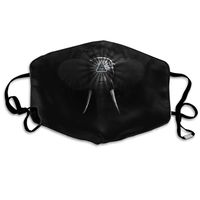 Unisex Unique Mouth Mask - Cool Elephant Art Pattern Polyester Anti-dust Masks - Fashion Washed Reusable Face Mask for Outdoor Cycling