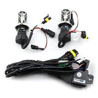 econoLED Professional 2 pcs Car 6000K H4 Bi-Xenon HID Xenon Telescopic Lights Bulbs Lamps with Connector Set