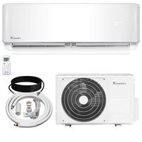 Klimaire 12,000 BTU KSIV 19 SEER Ductless Mini-Split Inverter Air Conditioner Heat Pump System with 15-ft Installation Kit 115V