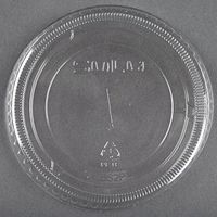 Dart Solo 662TS 12 oz. Clear Plastic Lid with Straw Slot 1000 / Case