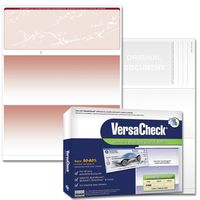 VersaCheck Security Business Check Refills: Form #1000 Business Voucher - Burgundy - Prestige - 500 Sheets