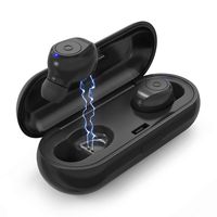 Rokono RSE160 Bluetooth 5.0 Wireless Earbuds with 【Wireless Charging Case】 TWS Stereo Headphones in-Ear Built-in Mic Headset Premium Sound with Deep Bass for Sport
