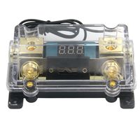 ZOOKOTO 150A Fuse Holder,Car Stereo Audio Led Display Digital Voltage Inline ANL Fuse Holder 0 2 4 Gauge in Out with 150 Amp Fuse