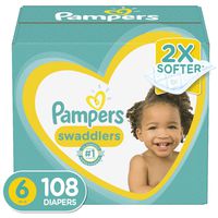 Diapers Size 6, 108 Count - Pampers Swaddlers Disposable Baby Diapers, ONE MONTH SUPPLY
