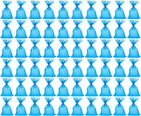 Set of 60 Black Duck Brand Zip Close Resealable Disposable Plastic Pill Baggies! 2 Sizes -5.25"x3"- 3.5"x2"- with Color Coded Writing Block Area for Easy Labeling! Storage Bags for Any use!