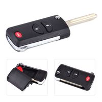 beler 2+1 Button Folding Flip Remote Key Keyless Shell Case Fob Fit for Chrysler Dodge Jeep
