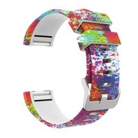 Alonea For Fitbit Charge 2, Sport Silicone Replacement Wristband Wrist Strap (Multicolor B)