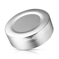 LENRUE Bluetooth Speakers, Portable Wireless Mini Speaker with Handsfree Call, Built-in-Mic and TF Card for iPhone, iPod, iPad, Phones, Echo dot, Good Gift (Silver)
