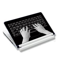 Meffort Inc 17 17.3 inch Laptop Skin Sticker Cover Art Decal Fits 16" 17" 18" 19" Notebook PC (Free Wrist Pad) - Keyboard Design