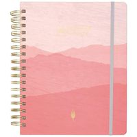 inkWELL Press 2019-2020 Academic Year Weekly & Monthly Planner, Medium, 7" x 9", Flex liveWELL Planner, Coral (IP621W-805A)
