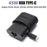 45W Type C USB C Power Charger ac Adapter for DELL LA65NM170 2YKOF,XPS 12 13,Latitude 12 7275 13 7370, Lenovo Yoga C930-13 Yoga S730-13 Yoga 920-13 Yoga 730-13 730s-13, 4X20M26268 USB C (45W Type C)