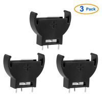 uxcell 3Pcs Plastic Vertical Button Cell Battery Holder for CR/LIR2032 2025