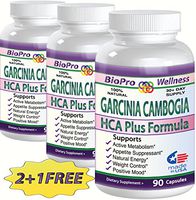 3 Best Fat Burner, Appetite Control Metabolism Boost Weight Loss Management Formula, Pure Garcinia Cambogia Extract HCA, 3000mg That Work FAST for men women STRONG EXTREME Flat Belly Natural Diet Pill