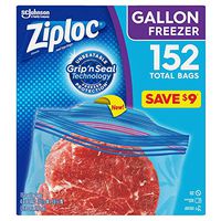 Ziploc Easy Open Tabs Freezer Gallon Bags (152 ct.) - 1 Pack