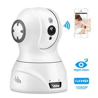 Ylife WiFi Wireless Security Camera, 1080P HD IP Camera Works with Alexa, Pan/Tilt/Zoom Video Baby Pet Monitor Camera with Two Way Audio, Night Vision, Motion Detection, Indoor Home Dome Surveillance
