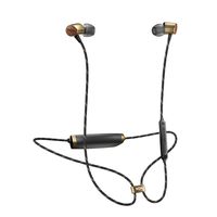 House of Marley, Uplift 2 Wireless Bluetooth Headphones - Long Battery Life, Ergonomic fit, Lightweight, Premium Sound, Adjustable Magnetic Clasp, Weighs 24 Grams, Easy Pairing, EM-JE103-BA Brass