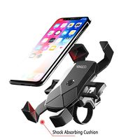 KINGCCI Anti-Shake Bike Phone Mount，360° Rotatable Motorcycle Phone Mount Bike Phone Holder,Fits Universal iOS Android Smartphones, GPS, etc from 4.7" to 7"