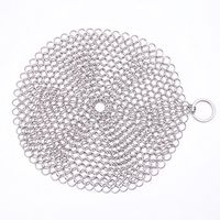 Lemoning Pot Brush Stainless Steel 316 Cast Iron Cleaner Brush Scrubber for Cast Iron Pan Cast B