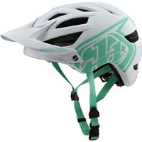 Troy Lee Designs Adult | Trail | All Mountain | Mountain Bike A1 Drone Helmet (XS, White/Aqua)