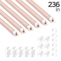 236 Inch Soft PVC Cord Raceway Kit, Declu - Cable Deco Plus, Flexible Channel for Easy Cutting and Install, On-Wall Organizer to Cover and Hide Tv Wire (Small, Beige Tube (White Connector))