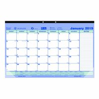 Brownline 2019 Monthly Desk Pad, English, 17-3/4 x 10-7/8 (C181700-2019)