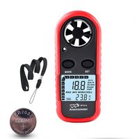 Anemometer Handheld Wind Speed Meter Gauge, Digital Air Temperature Anemometer HVAC Velometer Wind Velocity Meter Thermometer with Backlight Chill MAX AVG for Shooting Windsurfing Kitesurfing Sailing