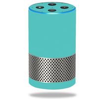 MightySkins Skin Compatible with Amazon Echo (2ND Gen) - Solid Turquoise | Protective, Durable, and Unique Vinyl Decal Wrap Cover | Easy to Apply, Remove, and Change Styles | Made in The USA