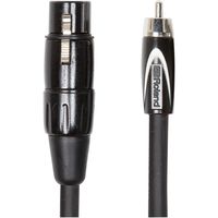 Roland 5ft Interconnect Cable, XLR(Female)-RCA, Black series (RCC-5-RCXF)