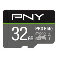PNY U3 PRO Elite microSDHC Card - 32GB - (P-SDU32GU395PRO-GE)