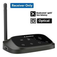 Avantree RC500 Long Range Bluetooth Receiver for Home Stereo and Old AV Receiver, aptX Low Latency, with Optical Supported, Easy Pair with Voice Prompt, Wireless Audio Adapter for Vintage Speakers