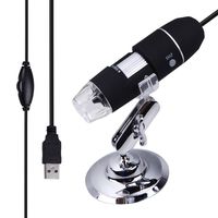 USB Digital Microscope,Vanpower Portable 1000x Magnification 8-LED Mini Microscope Endoscope Camera Magnifier with Stand,Compatible with Windows