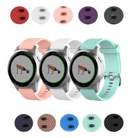 TenCloud Band Compatible with Garmin Vivoactive 4S Washable Silicone Straps Sport Wristbands for vivoactive 4S GPS Smartwatch (Pink+White+Teal)