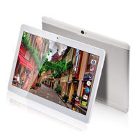 10 Inch 3G Phablet Android 7.0 Octa Core 64GB ROM 4GB RAM Call Phone Tablet PC, Unlocked Dual Sim Card Slots, Bluetooth, GPS, WiFi, Netflix YouTube Resolution 1920X1080 Display (Silver)