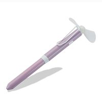 Glowseen GS Personal Quiet AAA Battery Operated Silent Home Office Dorm Classroom Library Travel Camping Tent Beach Outdoor Cool Portable Handheld Mini Small Pocket Size Fan (Purple)