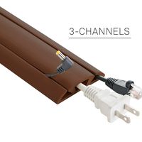 UT Wire Neoprene 3-Channel Cord Protector & Concealer - 30FT (2 x 15FT) - Tan