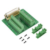 DB50 D-Sub Female Header Breakout Board Module Terminal DSUB Connector DIN Rail Mount Interface Module